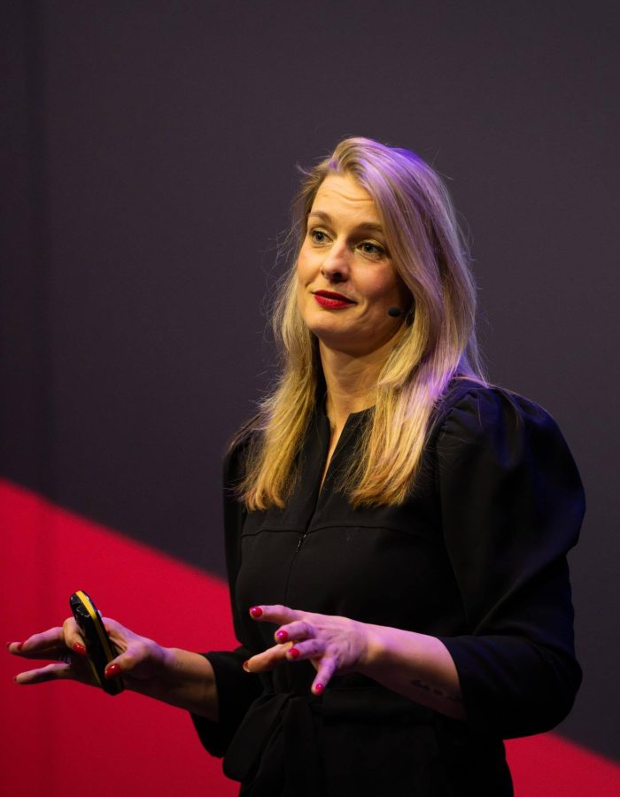 Spreker voor een congres in de publieke sector